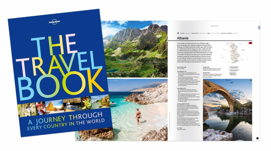 The Travel Book by Lonely Planet, a source of travel inspiration