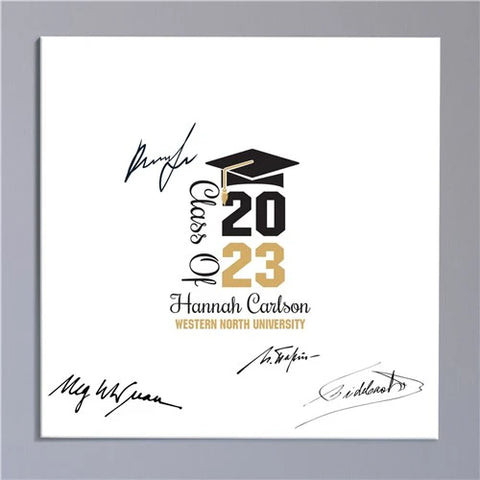 Graduation Milestone Canvas for Signatures