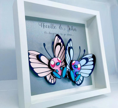 Pokemon Butterflies Butterfree Paper Frame