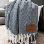 Farmhouse Monogram Throw Blanket