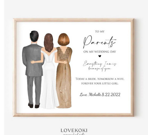 Personalized Parents Illustration