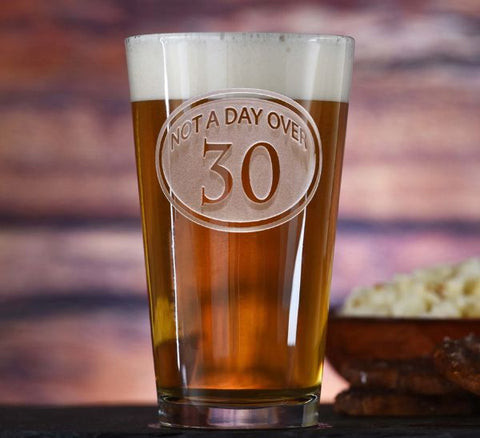 30th Birthday Beer Pint Glass