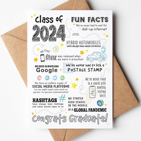 Fun Fact Graduation Card 2025