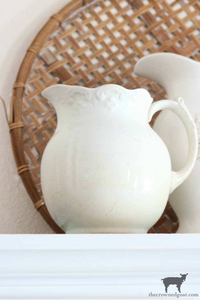 A variety of smaller ironstone pieces, such as creamers and sugar bowls, grouped together to emphasize their affordability and delicate designs.