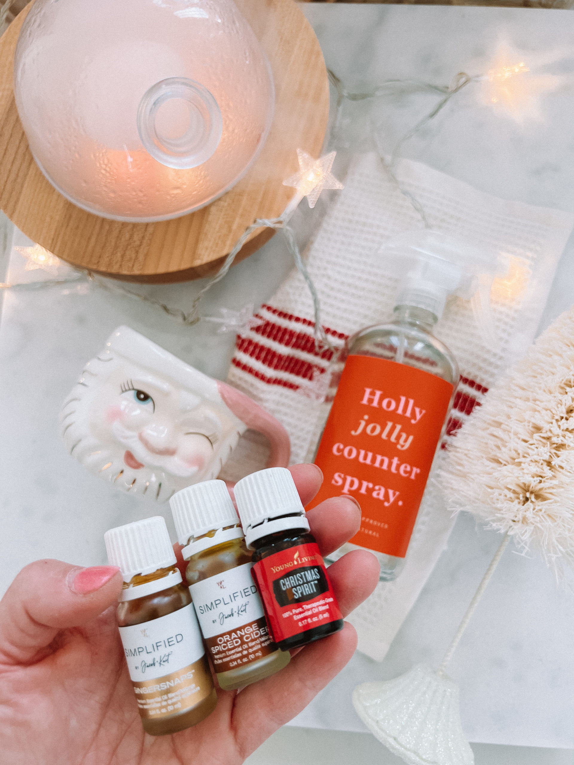 Diffusing essential oils for wellness