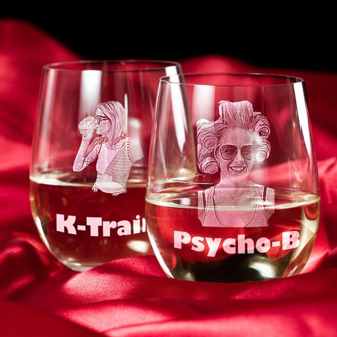 Custom Photo on Wine Glass