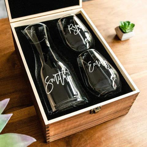 Personalized Wine Decanter Set