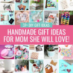 Mom receiving a DIY gift