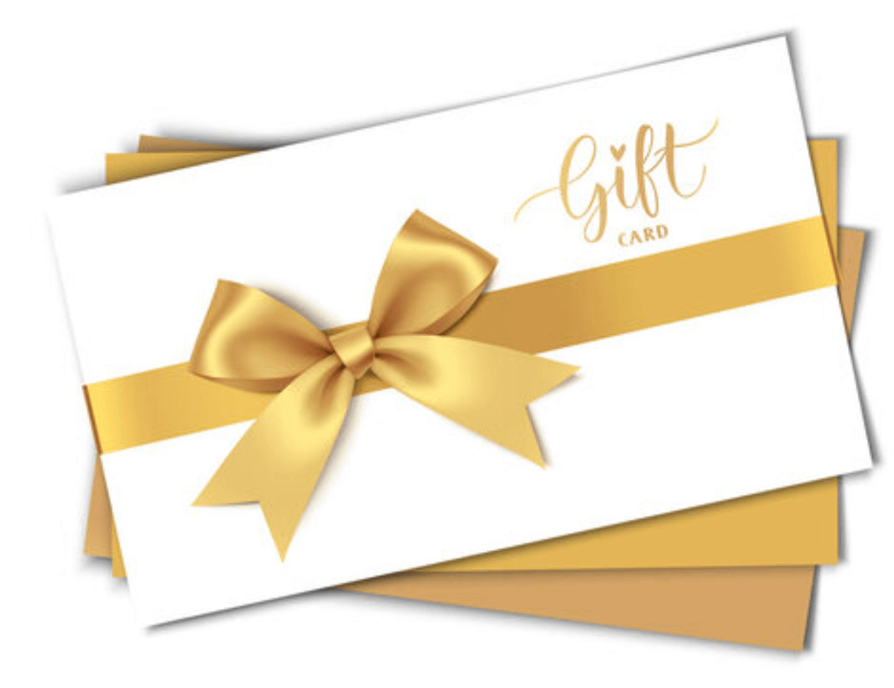 A collection of gold and white gift cards, ideal for silent auctions.