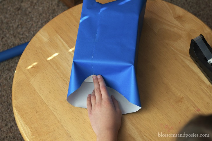 Fold side down