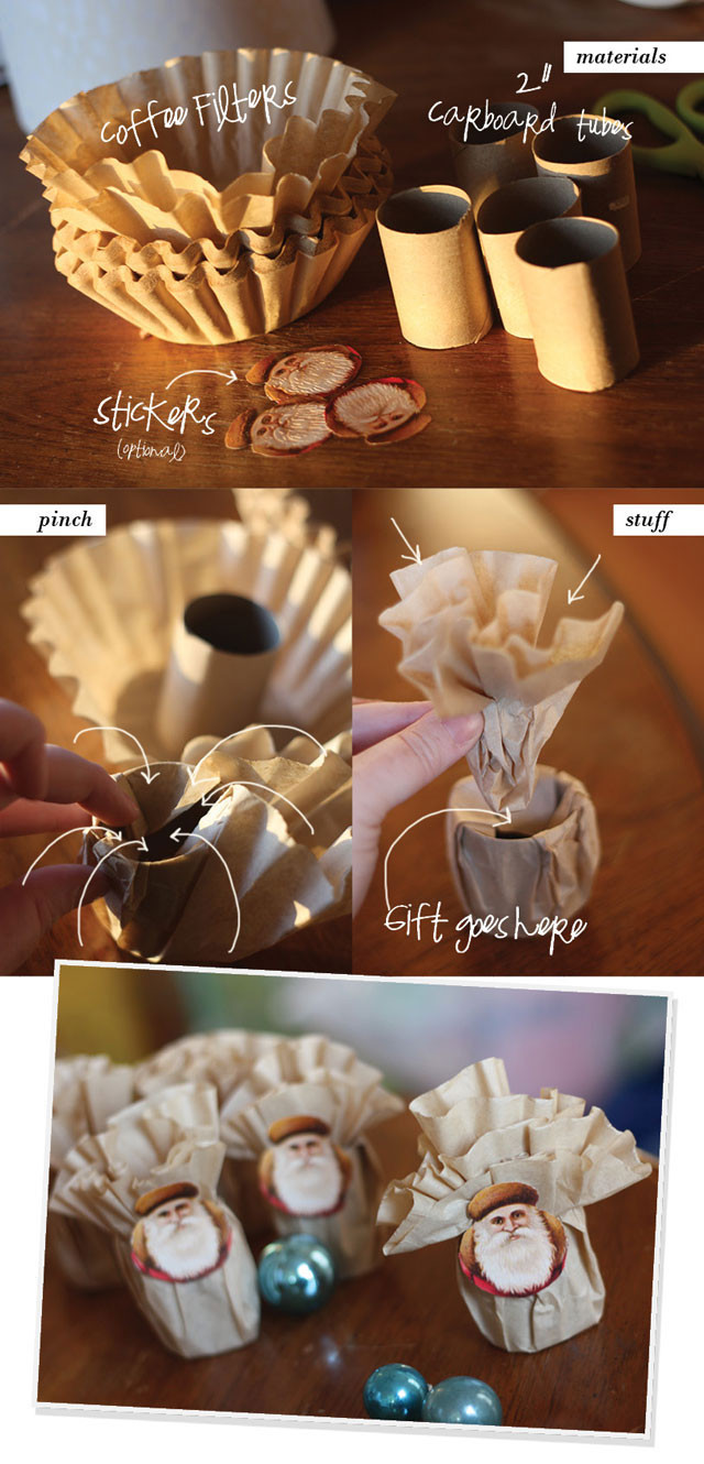 Cardboard Tube Gift Wrap