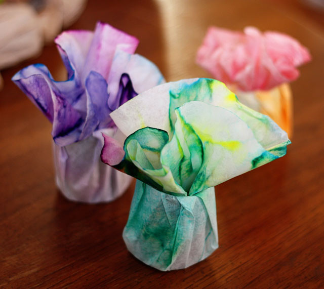 Tie Dye Coffee Filter Gift Wrap