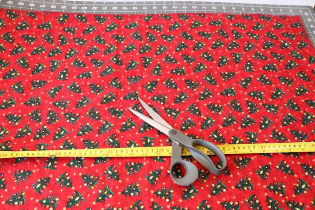 Cut fabric accordinly