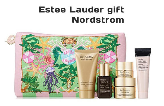 Estee Lauder gift at Nordstrom featuring Re-Nutriv and Advanced Night Repair products