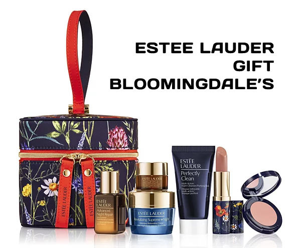 Estee Lauder gift at Bloomingdales featuring Advanced Night Repair and Revitalizing Supreme+ products