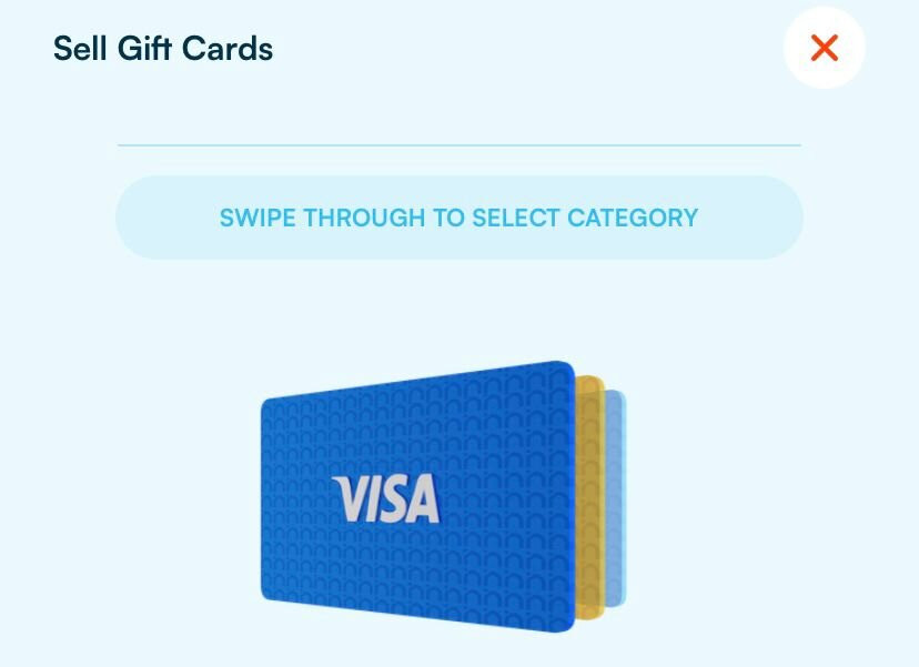 Person using a Visa gift card at an ATM to withdraw cash