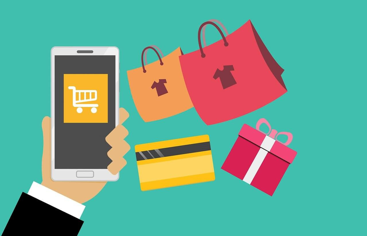 shopping with visa card