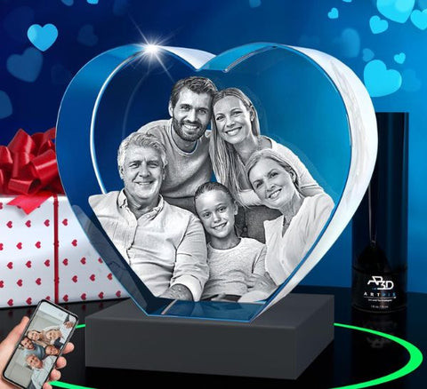 3D Engraved Crystal Photo